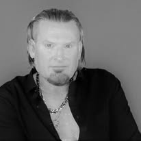 Black-and-white portrait of a POWER member