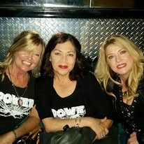 Fans and friends with the band at a show